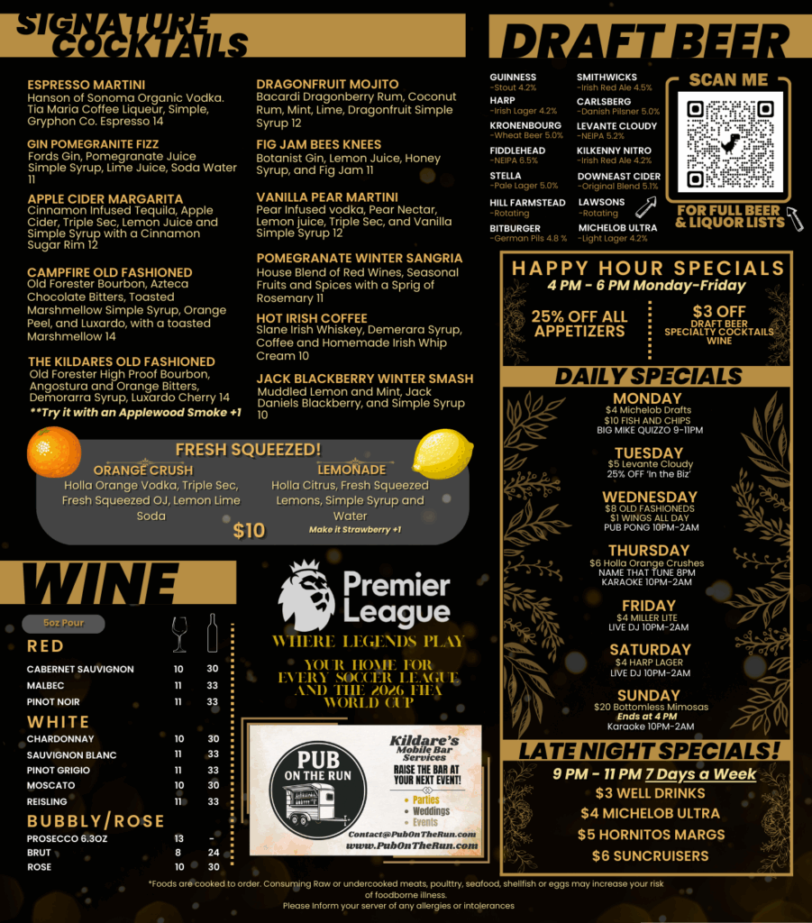 Website DrinkMenu